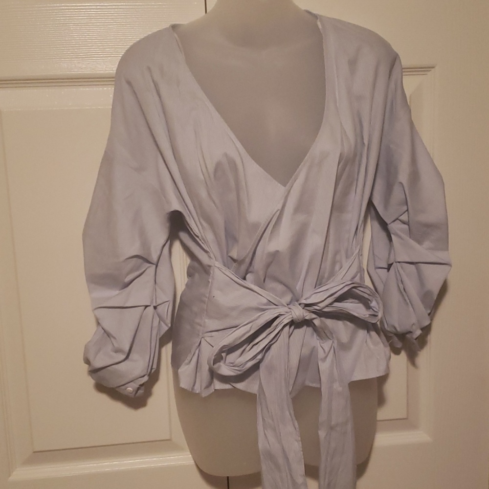 H&M bow blouse 🌻
